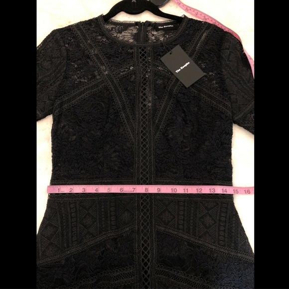 NWT $415 The Kooples Black Lace Dress SZ Medium - Picture 8 of 8